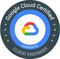 Google Cloud Platform Associate Engineer Certification Badge