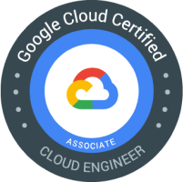 Google Cloud Platform Associate Engineer Certification Badge